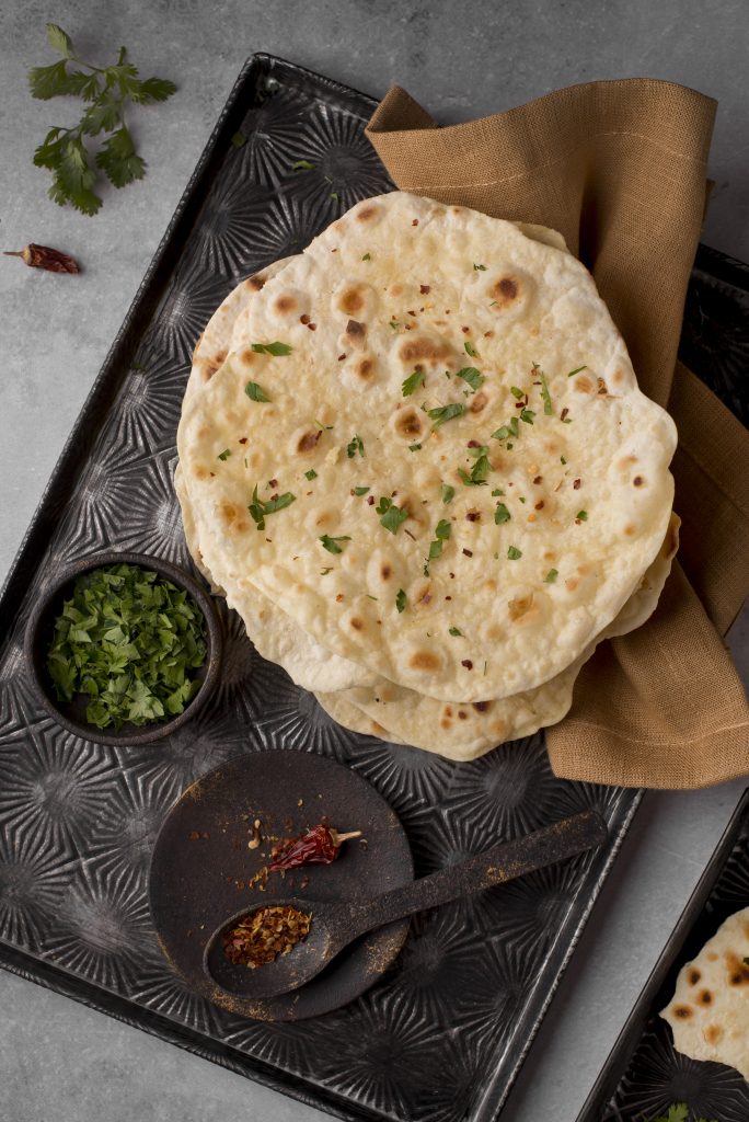 Coriander-Garlic Naan